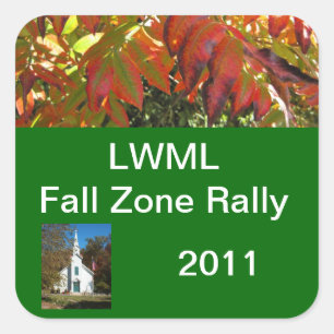 LWML Zone Rally sample 3 Square Sticker