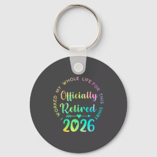 Ly Retired 2026 Funny Retirement For Women  Keychain