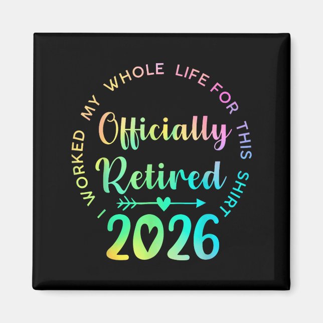 Ly Retired 2026 Funny Retirement For Women  Magnet (Front)