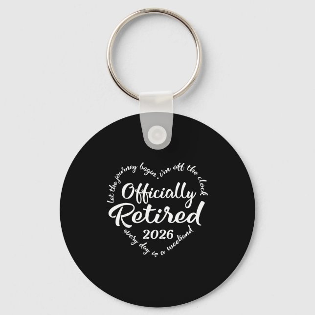 Ly Retired 2026 Hear For Women Retirement  Keychain (Front)