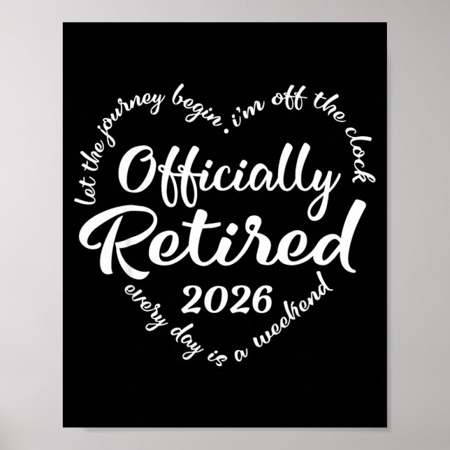 Ly Retired 2026 Hear For Women Retirement  Poster (Front)