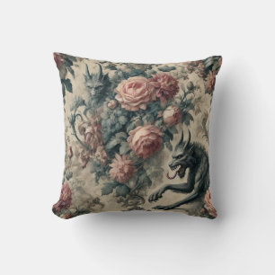 Lycans & Lullabies – Gothic Victorian Design Throw Pillow