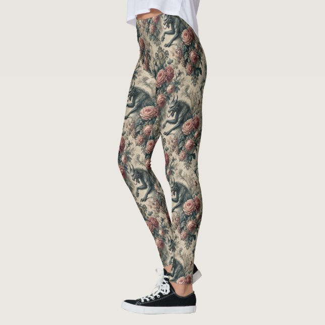 Lycans & Lullabies – Gothic Victorian Leggings (Left)