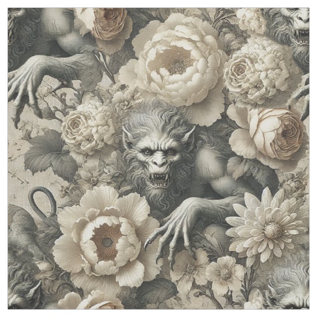 Lycanthropic Splendour – Gothic Statement Tile Fabric (Swatch)