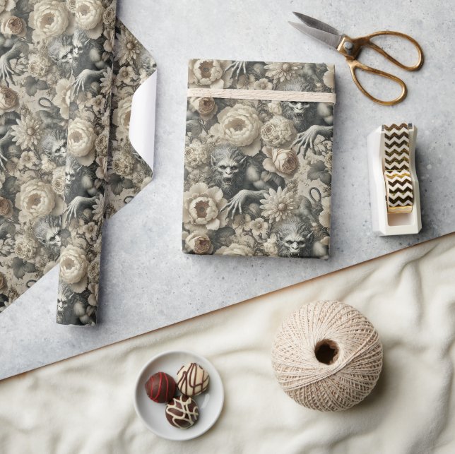Lycanthropic Splendour – Werewolf  Wrapping Paper (Crafts)