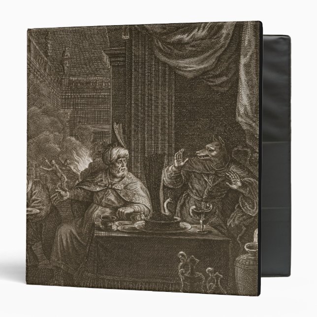 Lycaon Metamorphosed into a Wolf, 1731 (engraving) Binder (Front/Inside)