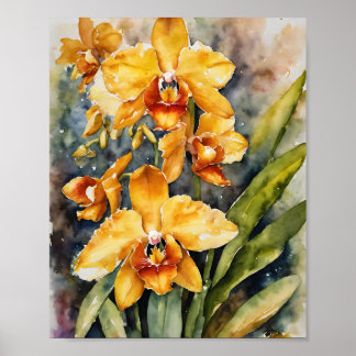 Lycaste Orchids | Positive Energy Poster