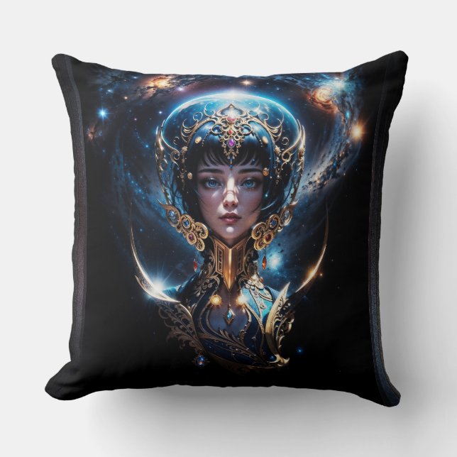Lycenia The Light Of The Heavens by Xzendor7 Throw Pillow (Front)