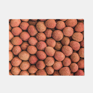 Lychee or Litchi fruit vegan and vegetarian gift Doormat