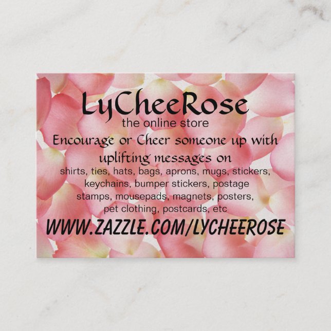 Lycheerose Psalm 23 business card (Front)
