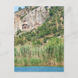 Lycian Rock Tombs, Dalyan,Turkey Postcard