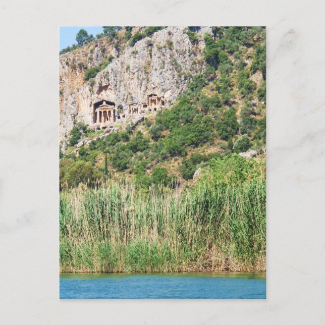 Lycian Rock Tombs, Dalyan,Turkey Postcard (Front)