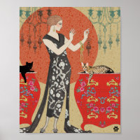 Lydia & Bengal in Red and Gold