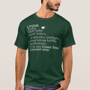 Lydia Name Lydia Definition Lydia Female Name Lydi T-Shirt