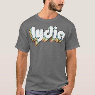 Lydia Retro Rainbow Typography Faded Style T-Shirt