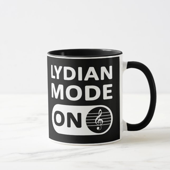 Lydian Music Mode On - Mug (Right)