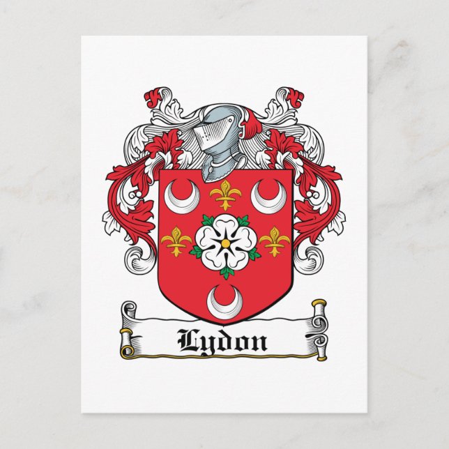 Lydon Family Crest Postcard (Front)