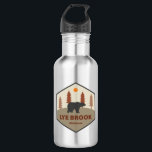 Lye Brook Wilderness Vermont Bear 532 Ml Water Bottle<br><div class="desc">Lye Brook Wilderness in southern Vermont is a forested high plateau in Green Mountain National Forest that offers hiking and backpacking on trails like the Lye Brook and Branch Pond trails to features such as Lye Brook Falls and remote ponds for quiet outdoor recreation.</div>