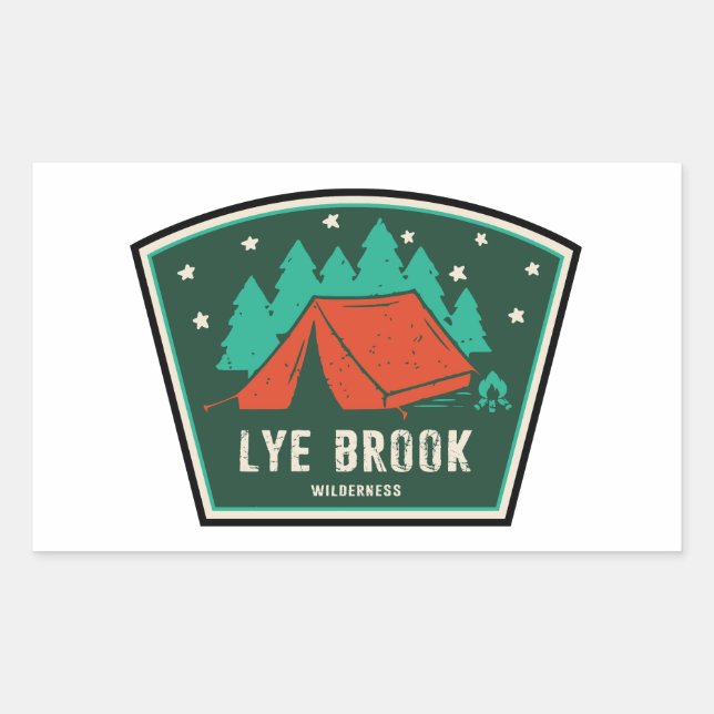 Lye Brook Wilderness Vermont Camping Sticker (Front)
