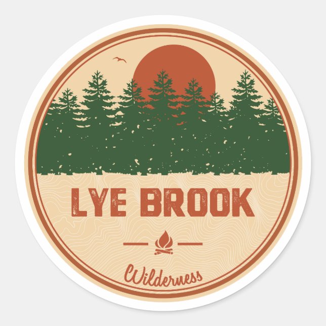 Lye Brook Wilderness Vermont Classic Round Sticker (Front)