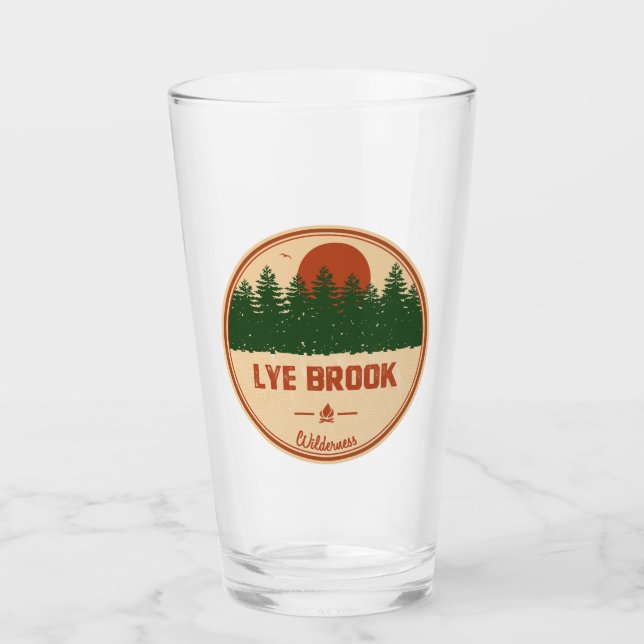 Lye Brook Wilderness Vermont Glass (Front)