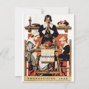 Lyendecker Thanksgiving Prayers Holiday Card
