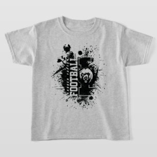 LYFL 04   Kids Black Grunge Lassen Logo T-Shirt