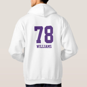 LYFL 06   Men's Custom Purple Lassen  Logo Hoodie