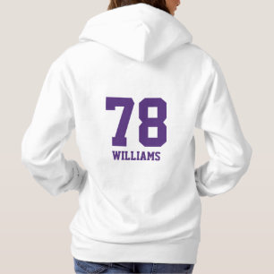 LYFL 06 Women's Custom Purple Lassen Logo Hoodie