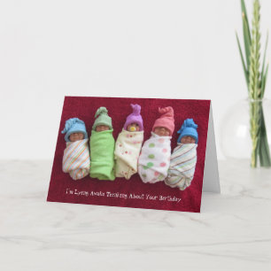 Lying Awake: Clay Babies, Sculptures: Birthday Card