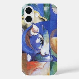 Lying Bull by Franz Marc, Vintage Cubism Art iPhone 16 Case