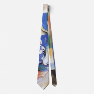 Lying Bull by Franz Marc, Vintage Cubism Art Tie