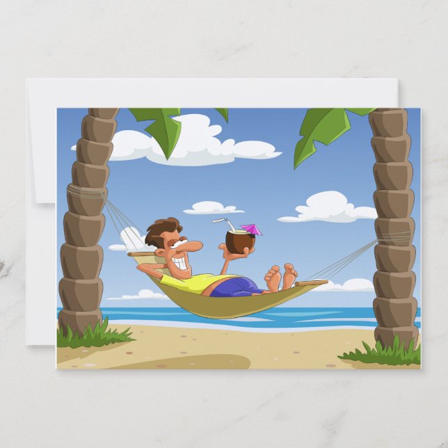 Lying On A Hammock Invitations (Front)