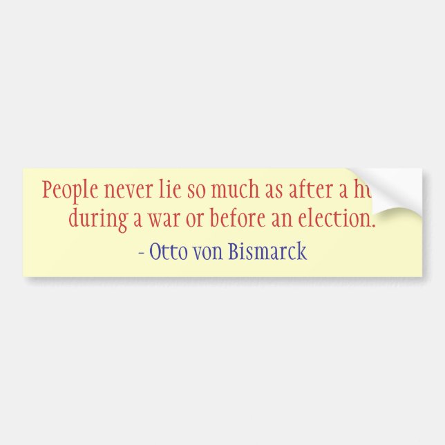 Lying People Bumper Sticker (Front)