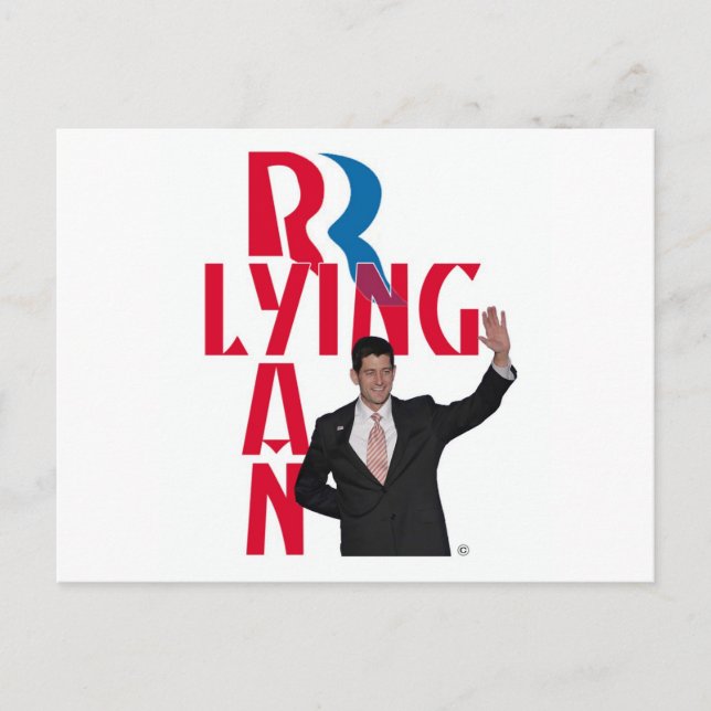 Lying Ryan Postcard (Front)