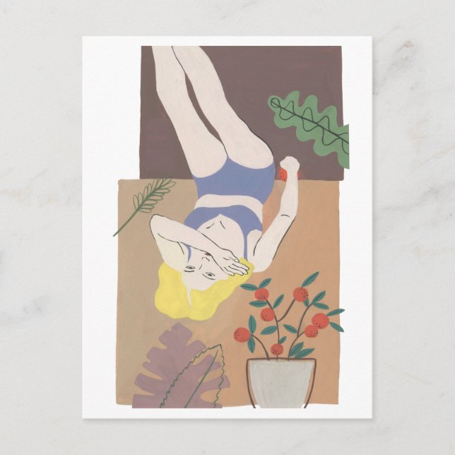 Lying Woman Postcard (Front)