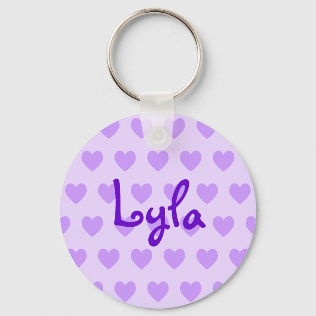 Lyla in Purple Keychain (Front)