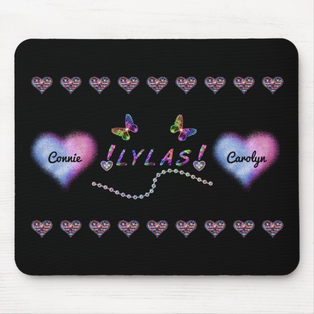 LYLAS Love You Like A Sister Mouse Pad (Front)