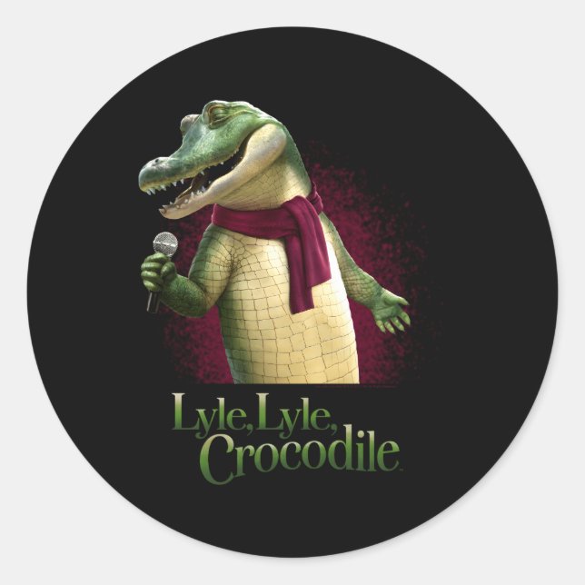 Lyle Lyle Crocodile Movie Singing Lyle Classic Round Sticker (Front)