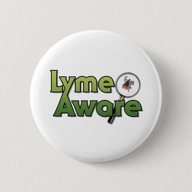 Lyme Aware Gear 2 Inch Round Button (Front)
