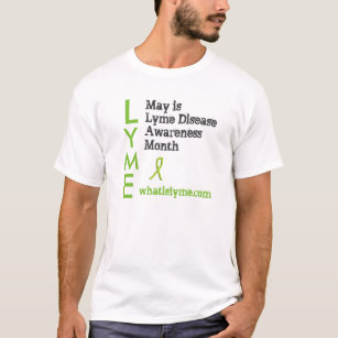 Lyme Awareness Mens Shirt with anti tick sign