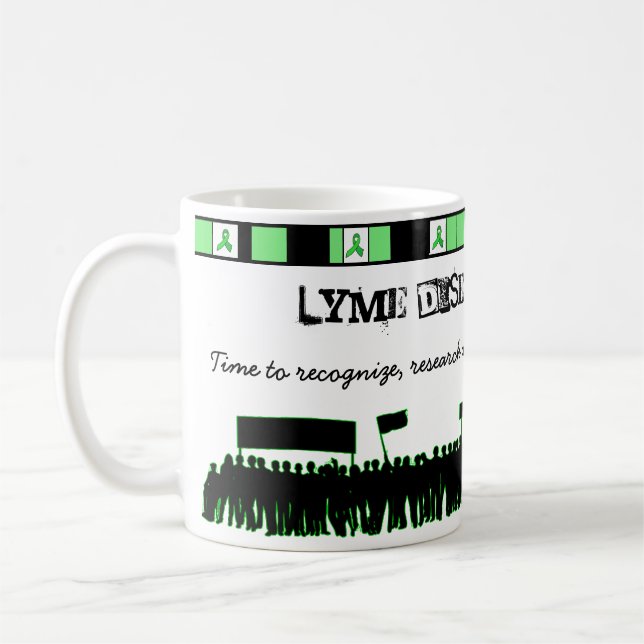 Lyme Disease Awareness Coffee Mug (Left)