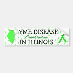 Lyme Disease Awareness Illinois Bumper Stickers