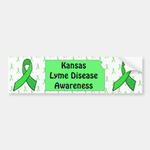 Lyme Disease Awareness IN Kansas Bumper Sticker