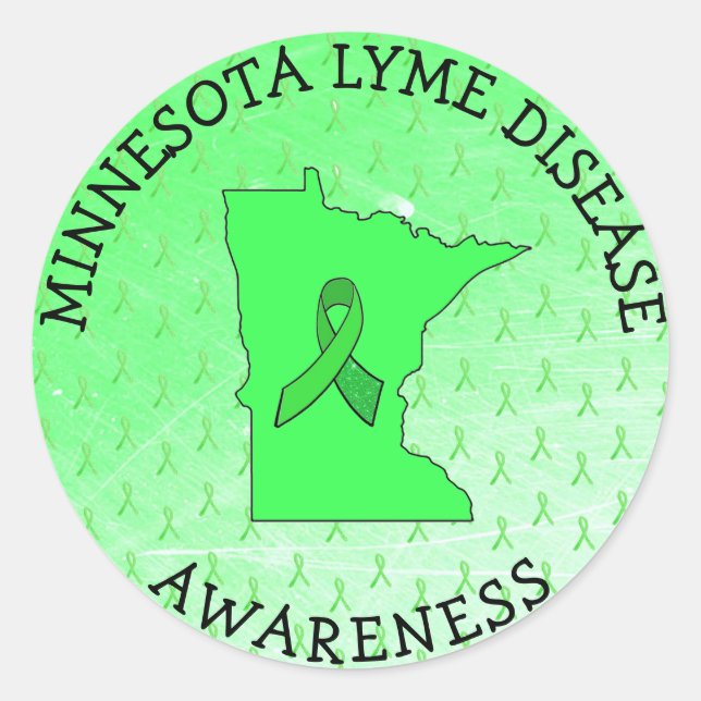 Lyme Disease Awareness in Minnesota Stickers (Front)
