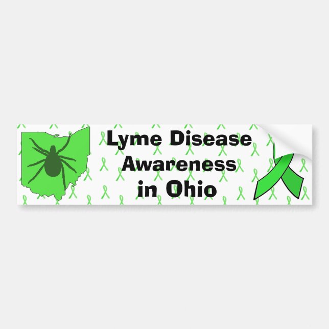 Lyme Disease Awareness in Ohio Bumper Sticker (Front)