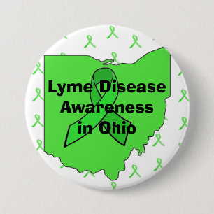 Lyme Disease Awareness in Ohio Button