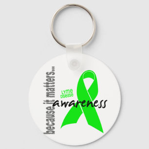 Lyme Disease Awareness Keychain