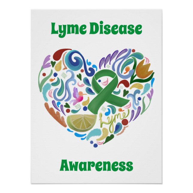 Lyme Disease Awareness Poster Sign (Front)
