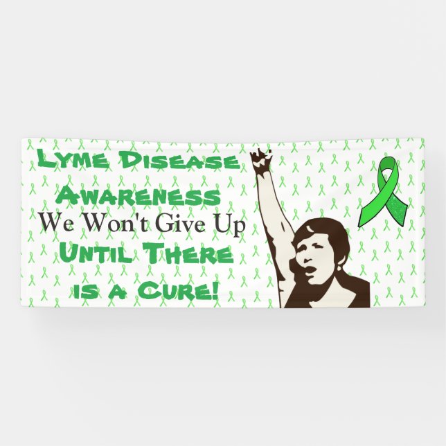 Lyme Disease Awareness Protest Sign Banner (Horizontal)